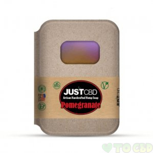 JUSTCBD - CBD BATH - POMEGRANATE SOAP