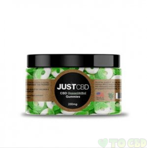 JUSTCBD - CBD EDIBLE - APPLE RINGS GUMMIES - 250MG-1000MG