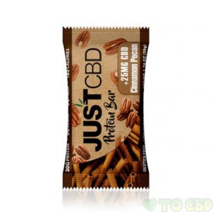 JUSTCBD - CBD EDIBLE - CINNAMON PECAN PROTEIN BAR - 25MG