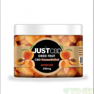 JUSTCBD - CBD EDIBLE - DRIED APRICOTS - 12MG