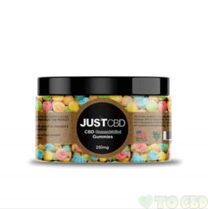 JUSTCBD - CBD EDIBLE - HAPPY FACE GUMMIES - 10MG