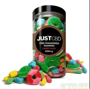 JUSTCBD - CBD EDIBLE - PARTY PACK GUMMIES - 10MG