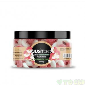 JUSTCBD - CBD EDIBLE - WATERMELON RINGS GUMMIES - 10MG