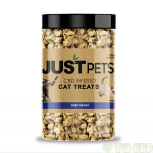 JUSTCBD - CBD PET TREAT - JUSTPETS PURR CAT TREATS - 100MG