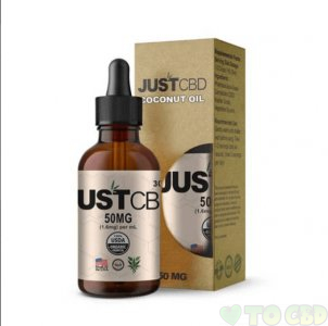 JUSTCBD - CBD TINCTURE - COCONUT OIL - 50MG-1500MG