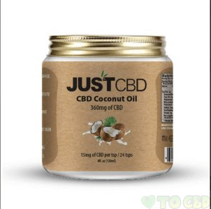JUSTCBD - CBD TOPICAL - COCONUT OIL - 360MG