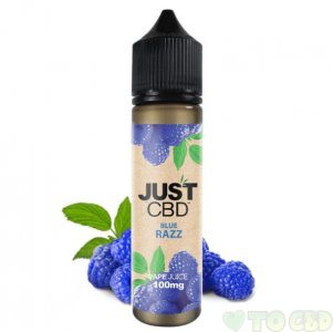 JUSTCBD - CBD VAPE JUICE - BLUE RAZZ - 100MG-1000MG