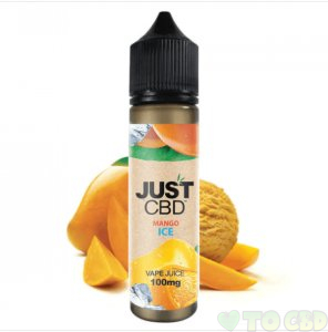 JUSTCBD - CBD VAPE JUICE - MANGO ICE - 100MG-1000MG