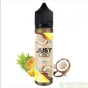 JUSTCBD - CBD VAPE JUICE - PINA COLADA ICE - 100MG-1000MG