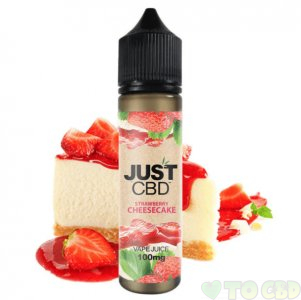 JUSTCBD - CBD VAPE JUICE - STRAWBERRY CHEESECAKE - 100MG-1000MG