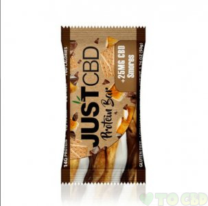 JUSTCBD - CBD EDIBLE - SMORES PROTEIN BAR - 25MG