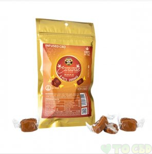 KANGAROO CBD - CBD EDIBLE - BUTTER CREAM CARAMEL TOFFEE CANDY - 40MG