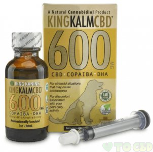 KING KALM - PET TINCTURE - COPAIBA OIL AND DHA - 600MG