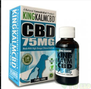 KING KALM - PET TINCTURE - OMEGA-3 AND KRILL OIL - 75MG-300MG
