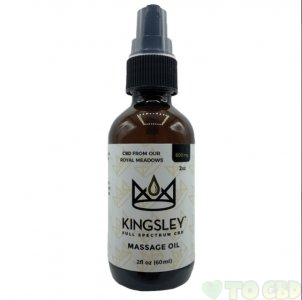 KINGSLEY - CBD TOPICAL - FULL SPECTRUM MASSAGE OIL - 600MG