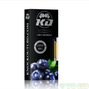 KNOCKOUT CBD - CBD CARTRIDGE - BLUEBERRY - 1000MG