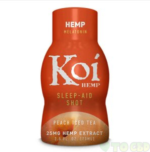 KOI CBD - CBD DRINK SHOT - PEACH ICED TEA - 25MG
