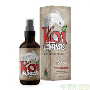 KOI CBD - CBD TINCTURE SPRAY - FULL SPECTRUM STRAWBERRY - 1500MG-3000MG