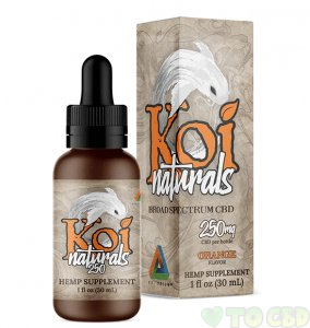 KOI CBD - CBD TINCTURE - BROAD SPECTRUM ORANGE - 250MG-3000MG