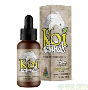 KOI CBD - CBD TINCTURE - BROAD SPECTRUM LEMON-LIME - 250MG-3000MG