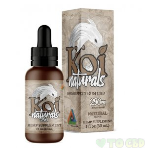 KOI CBD - CBD TINCTURE - BROAD SPECTRUM NATURAL - 250MG-3000MG