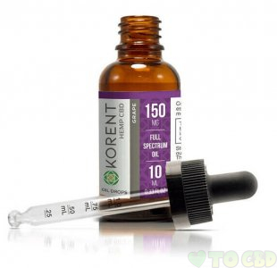 KORENT HEMP - CBD TINCTURE - GRAPE - 150MG-900MG