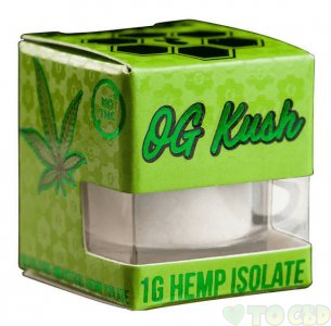 KRYPTED CBD - CBD CONCENTRATE - OG KUSH ISOLATE POWDER - 1 GRAM