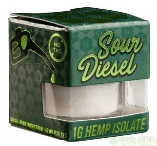 KRYPTED CBD - CBD CONCENTRATE - SOUR DIESEL ISOLATE POWDER - 1 GRAM