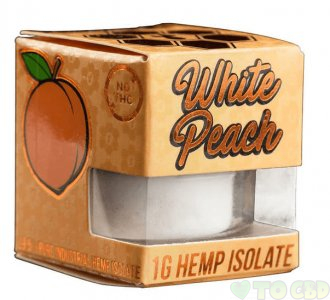 KRYPTED CBD - CBD CONCENTRATE - WHITE PEACH ISOLATE POWDER - 1 GRAM