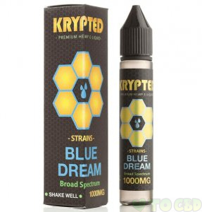 KRYPTED CBD - CBD VAPE JUICE - BLUE DREAM - 250MG-1000MG
