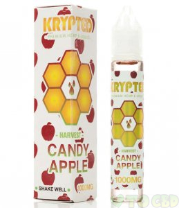 KRYPTED CBD - CBD VAPE JUICE - CANDY APPLE - 250MG-1000MG