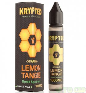 KRYPTED CBD - CBD VAPE JUICE - LEMON TANGIE - 250MG-1000MG