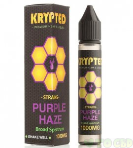 KRYPTED CBD - CBD VAPE JUICE - PURPLE HAZE - 250MG-1000MG