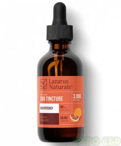 LAZARUS NATURALS - CBD TINCTURE - ISOLATE BLOOD ORANGE - 3000MG