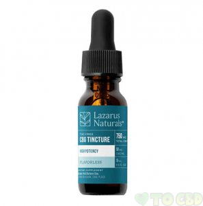 LAZARUS NATURALS - CBD TINCTURE - FLAVORLESS HIGH POTENCY CBG ISOLATE 750MG-3000MG