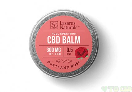 LAZARUS NATURALS - CBD TOPICAL - PORTLAND ROSE FULL SPECTRUM BALM - 300MG-1200MG