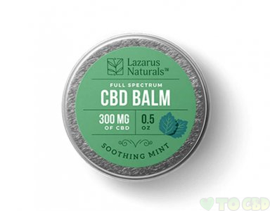 LAZARUS NATURALS - CBD TOPICAL - SOOTHING MINT FULL SPECTRUM BALM - 300MG-1200MG
