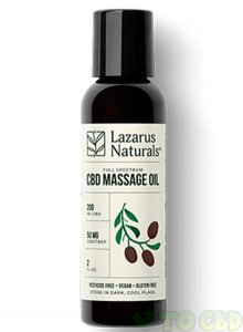 LAZARUS NATURALS - CBD TOPICAL - MASSAGE OIL 200MG-1600MG