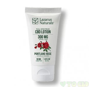 LAZARUS NATURALS - CBD TOPICAL - PORTLAND ROSE LOTION 300MG-2000MG