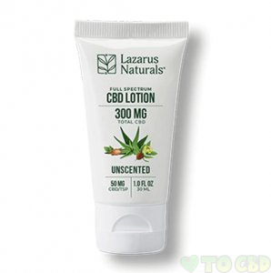 LAZARUS NATURALS - CBD TOPICAL - UNSCENTED LOTION 300MG-2000MG