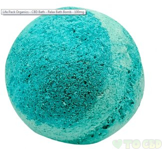 LIFE PACK ORGANICS - CBD BATH - RELAX BATH BOMB - 100MG