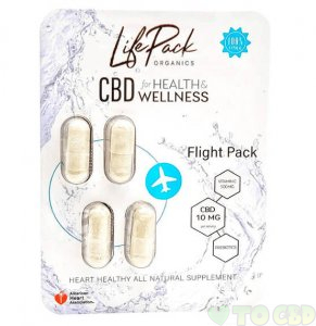 LIFE PACK ORGANICS - CBD CAPSULES - FLIGHT ANXIETY CAPS - 40MG