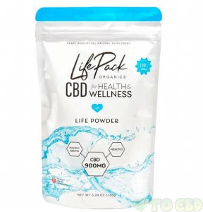 LIFE PACK ORGANICS - CBD DRINK - 30 DAY LIFE POWDER - 900MG