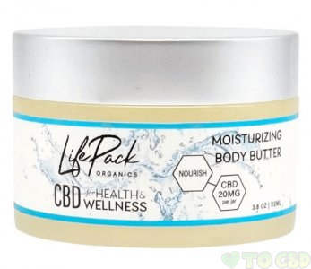 LIFE PACK ORGANICS - CBD TOPICAL - MOISTURIZING BODY BUTTER - 20MG