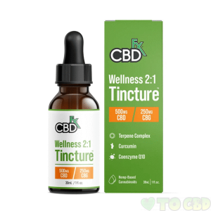 CBDFX CBD + CBG OIL WELLNESS TINCTURE
