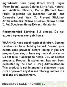 Full Spectrum Clear Bear Gummies 900mg – 60 ct