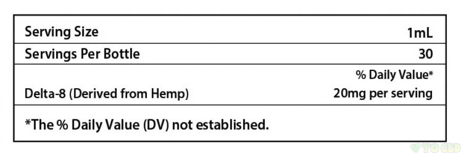 Delta-8 Tincture 600mg 30ml