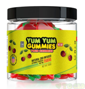 Yum Yum Gummies 1500mg - CBD Infused Twin Cherries