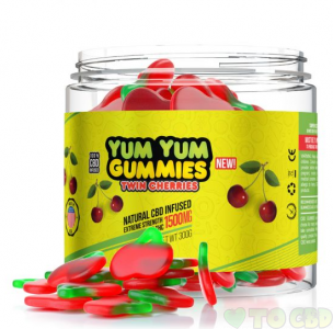 Yum Yum Gummies 1500mg - CBD Infused Twin Cherries