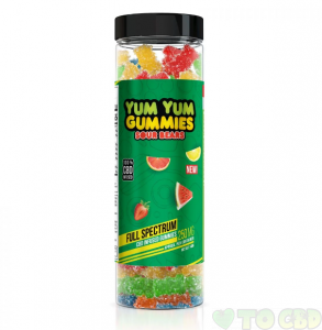 Yum Yum Gummies - CBD Full Spectrum Sour Bears - 250mg